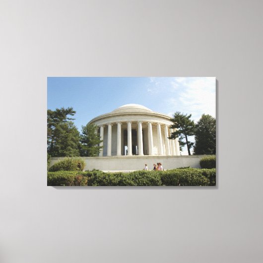 Washington, DC. Thomas Jefferson Memorial Canvas Afdruk (Voorkant)