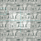 Washington DC toile balsem sterk wit Stof (Delen)
