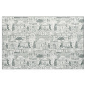 Washington DC toile balsem sterk wit Stof (Fat Quarter)