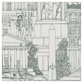 Washington DC toile balsem sterk wit Stof (Close Up)