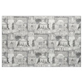 Washington DC toiletgrijs Stof (Fat Quarter)