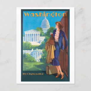  Washington DC Travel Poster Briefkaart