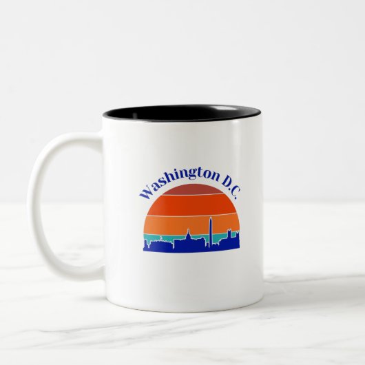  Washington DC Tweekleurige Koffiemok (Links)