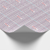 Washington DC Typografie Cadeaupapier (Hoek)