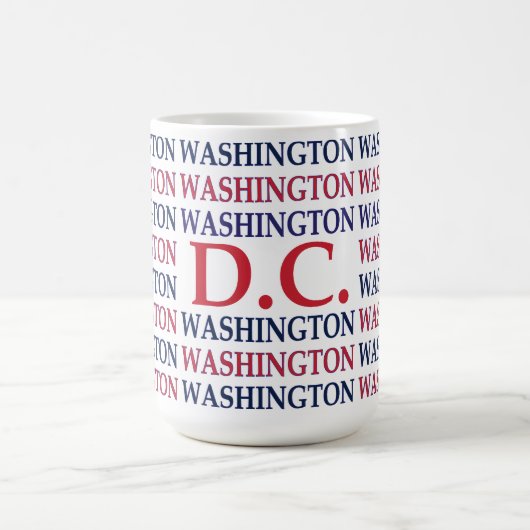 Washington DC Typografie Koffiemok (Center)