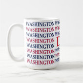 Washington DC Typografie Koffiemok (Links)