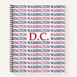 Washington DC Typografie Notitieboek