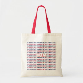 Washington DC Typografie Tote Bag