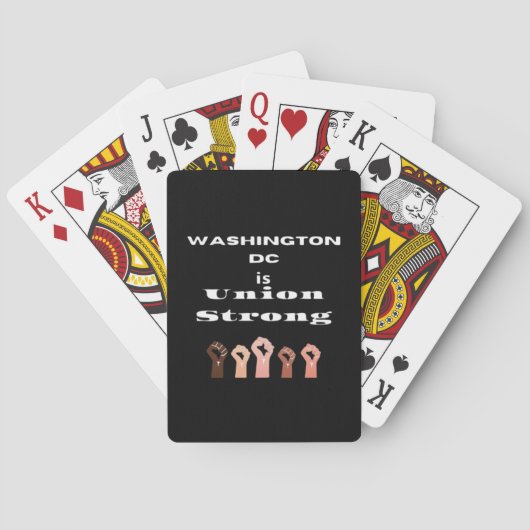 Washington DC Union Strong Classic - Dag van de Ar Pokerkaarten (Achterkant)