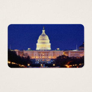 Washington DC United States Capitol bij schemering Visitekaartjes