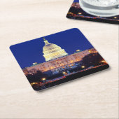 Washington DC United States Capitol in Dusk Kartonnen Onderzetters (Schuin)
