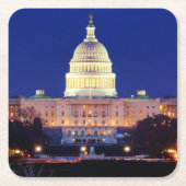 Washington DC United States Capitol in Dusk Kartonnen Onderzetters (Voorkant)