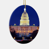 Washington DC United States Capitol in Dusk Keramisch Ornament (Rechts)