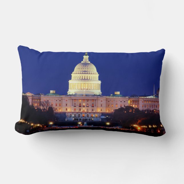 Washington DC United States Capitol in Dusk Kussen (Voorkant)