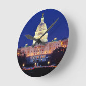 Washington DC United States Capitol in Dusk Ronde Klok (Hoek)