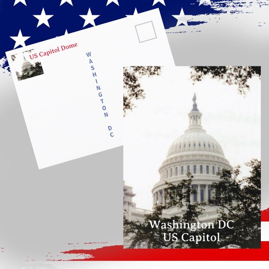 Washington DC US Capitol Koepel Fotografisch Briefkaart