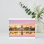 Washington DC US Capitool Gebouw Zonsondergang Ref Briefkaart (Staand voorkant)