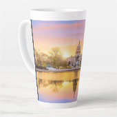 Washington DC US Capitool Gebouw Zonsondergang Ref Latte Mok (Linkerhoek)
