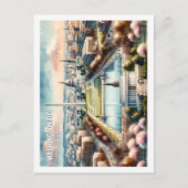 Washington DC USA Beroemde Reisplaats waterverf Briefkaart (Voorkant)