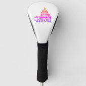 Washington DC USA Capitol Sketch Golfheadcover (Voorkant)
