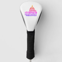 Washington DC USA Capitol Sketch Golfheadcover