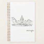 Washington DC USA Capitol Sketch Planner (Voorkant)
