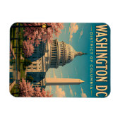Washington DC USA Landmark Souvenir  Magneet (Horizontaal)