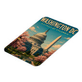 Washington DC USA Landmark Souvenir  Magneet (Linkerzijde)