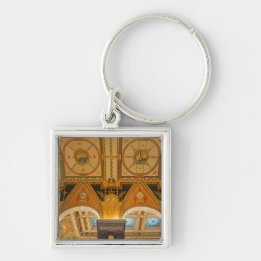 WASHINGTON, DC. USA. Plafond in Great Hall Sleutelhanger (Voorkant)