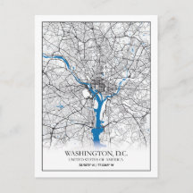 Washington DC USA Travel City Map
