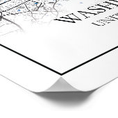 Washington DC USA Travel City Map Poster (Hoek)
