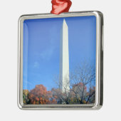 WASHINGTON, DC. USA. Washington Monument stijgt Metalen Ornament (Links)