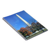 WASHINGTON, DC. USA. Washington Monument stijgt Notitieboek (Rechterzijde)