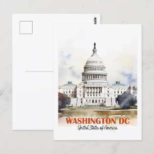 Washington DC Verenigde Staten Beroemde Reisplaats Briefkaart
