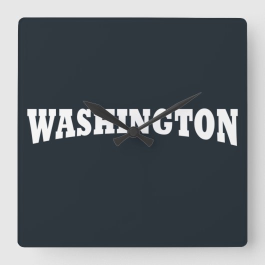 Washington DC Vierkante Klok (Voorkant)