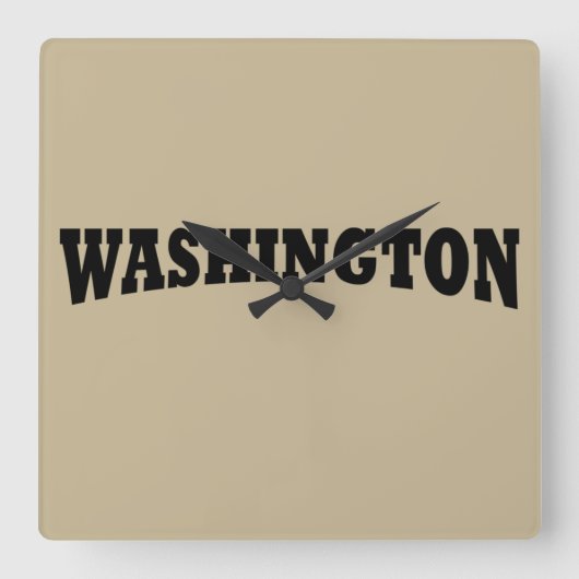 Washington DC Vierkante Klok (Voorkant)