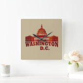 Washington DC Vierkante Klok (Huis)