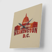 Washington DC Vierkante Klok (Hoek)