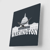 Washington DC Vierkante Klok (Hoek)