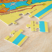 Washington DC Vintage 11x14 kaartpuzzel Legpuzzel (Zijkant)