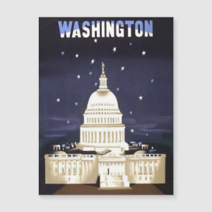 Washington DC vintage reizen Magnetische Kaart