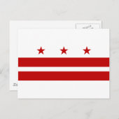 Washington DC-vlag Briefkaart (Voorkant / Achterkant)