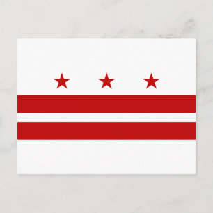Washington DC-vlag Briefkaart