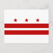 Washington DC-vlag Briefkaart (Voorkant)