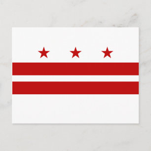 Washington DC-vlag Briefkaart