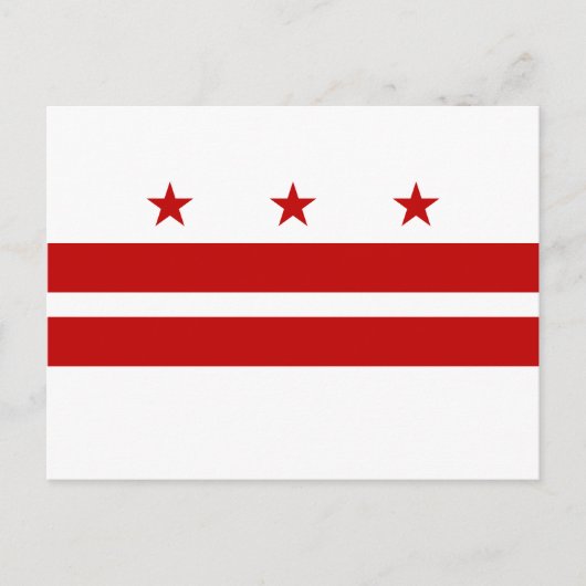 Washington DC-vlag Briefkaart (Voorkant)