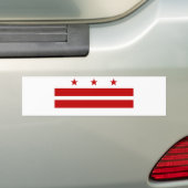 Washington DC-vlag Bumpersticker (Op auto)