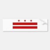 Washington DC-vlag Bumpersticker (Voorkant)