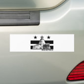 Washington DC-vlag Bumpersticker (Op auto)