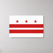 Washington DC-vlag Canvas Afdruk (Voorkant)